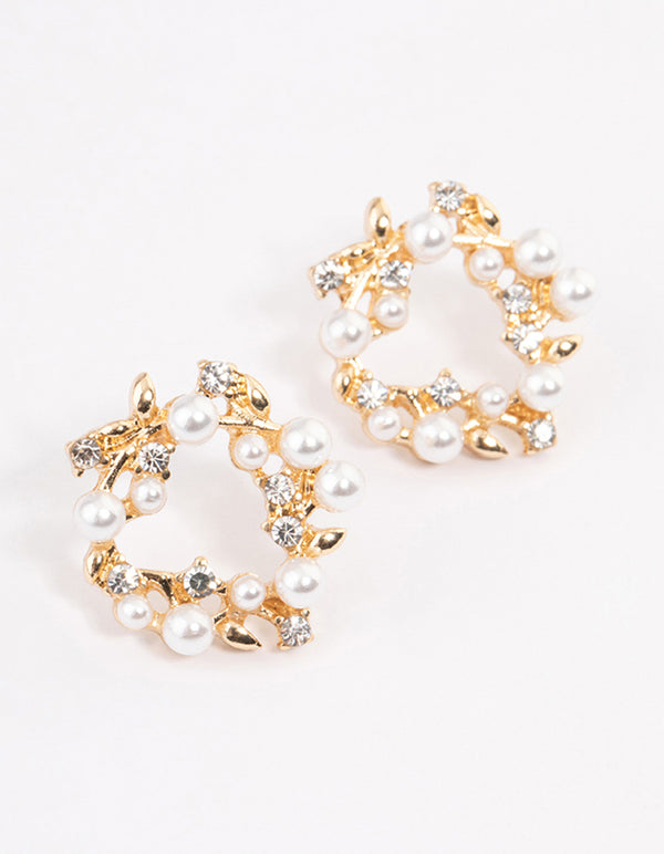 Gold Pearl Huggie Earrings - Lovisa
